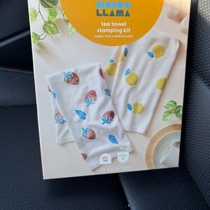 Kids Tea Towel Stamping Kit - Multicolor